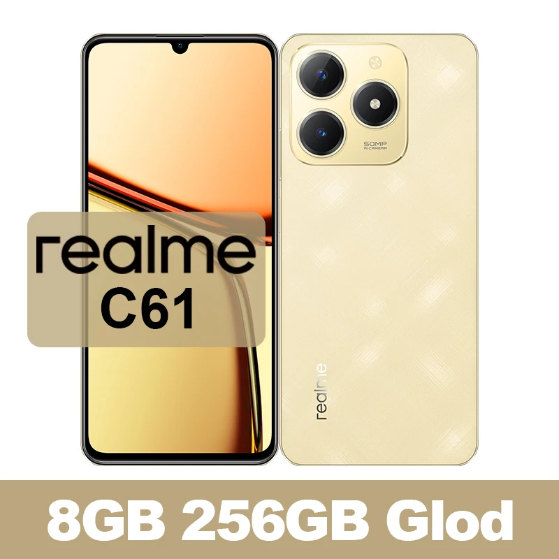 ロシア語版 realme C61 スマートフォン NFC 6.74 インチ 90Hz