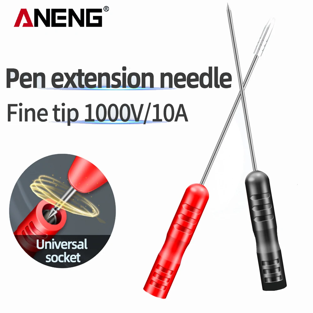 Universal Multimeter Test Probe with Detachable Piercing Needle Tip