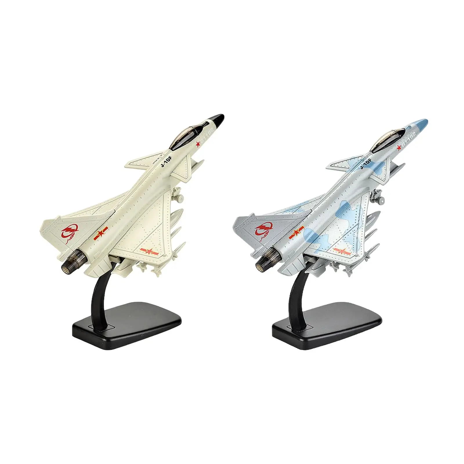 

1/72 J10 Fighter Aircraft Model with Display Stand for Desktop Ornaments