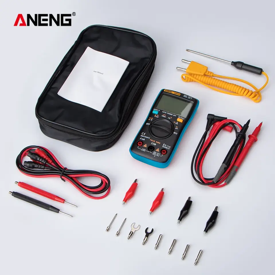ANENG AN8008/AN8009 Mini Digital Multimeter Rm 409b Double Fuse Auto-range Medidor EléctricoTrue-RMS Transistor Capacitor Teste image 9