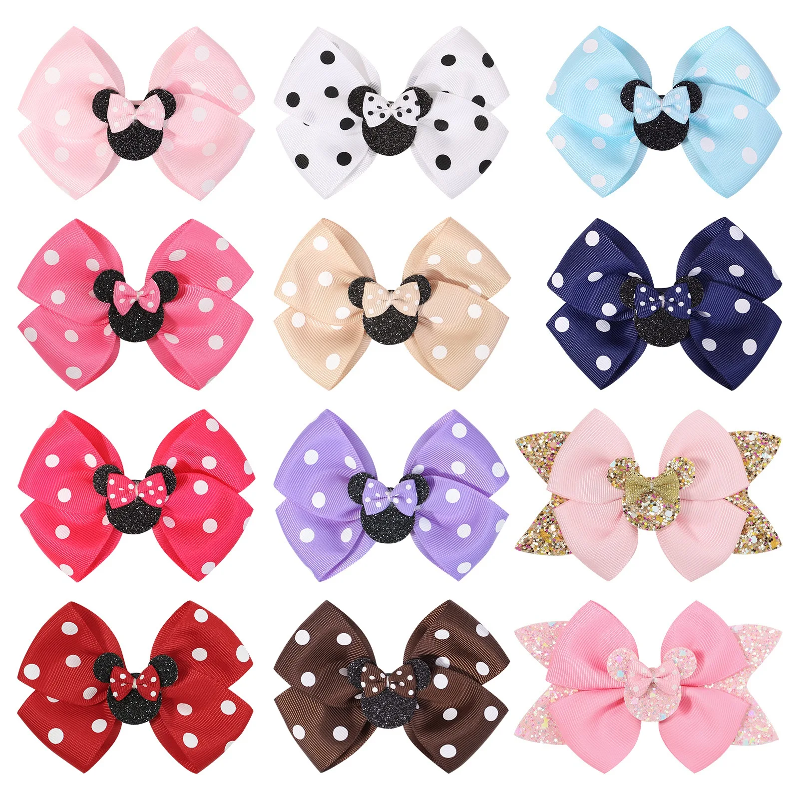 Hair Accessories 1PCS Bows Hair Clips For Baby Girls Ponytail Holder Kids Gift