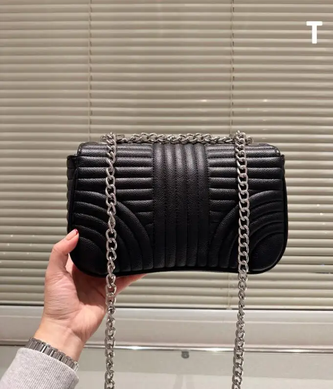 

03 High Quality Leather Luxury Designer Shoulder Bag Famous Brand Crossbody Bag Chain Handbag Square Ladies Casual Tot