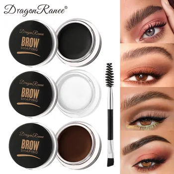White Bushy Eyebrow Gel - European & American Style, Long-lasting Setting Pomade Soap Wax, Volumizing Sculpting Eyebrow Pen for 1