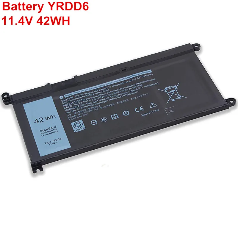 

New Original YRDD6 Laptop Battery For Dell Inspiron 14 5481 5486 5488 5493 5582 5584 5590 Vostro 5490 5590 11.4V 42WH 1VX1H