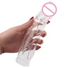 Reusable Penis Sleeve Large Penis Extender Sleeve Comdom Delay Ejaculation Penis Sleeve Dick Male Dildo Enlarger Sex Toy For Men 1