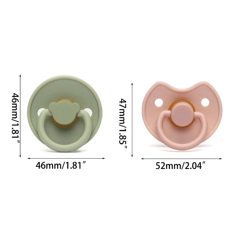 Portable Baby Pacifier BPA Free  Soother Silicone Luminous Pacifier Multi-pattern Design for Boys Girls Durable 2