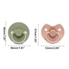 Portable Baby Pacifier BPA Free  Soother Silicone Luminous Pacifier Multi-pattern Design for Boys Girls Durable 2