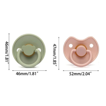 Portable Baby Pacifier BPA Free Soother Silicone Luminous Pacifier Multi-pattern Design for Boys Girls Durable 2