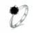 RICA FELIZ 925 Sterling Silver Green Moissanite Ring 1ct 2ct 3ct Round Green Moissanite Solitaire Engagement Rings For Women 7