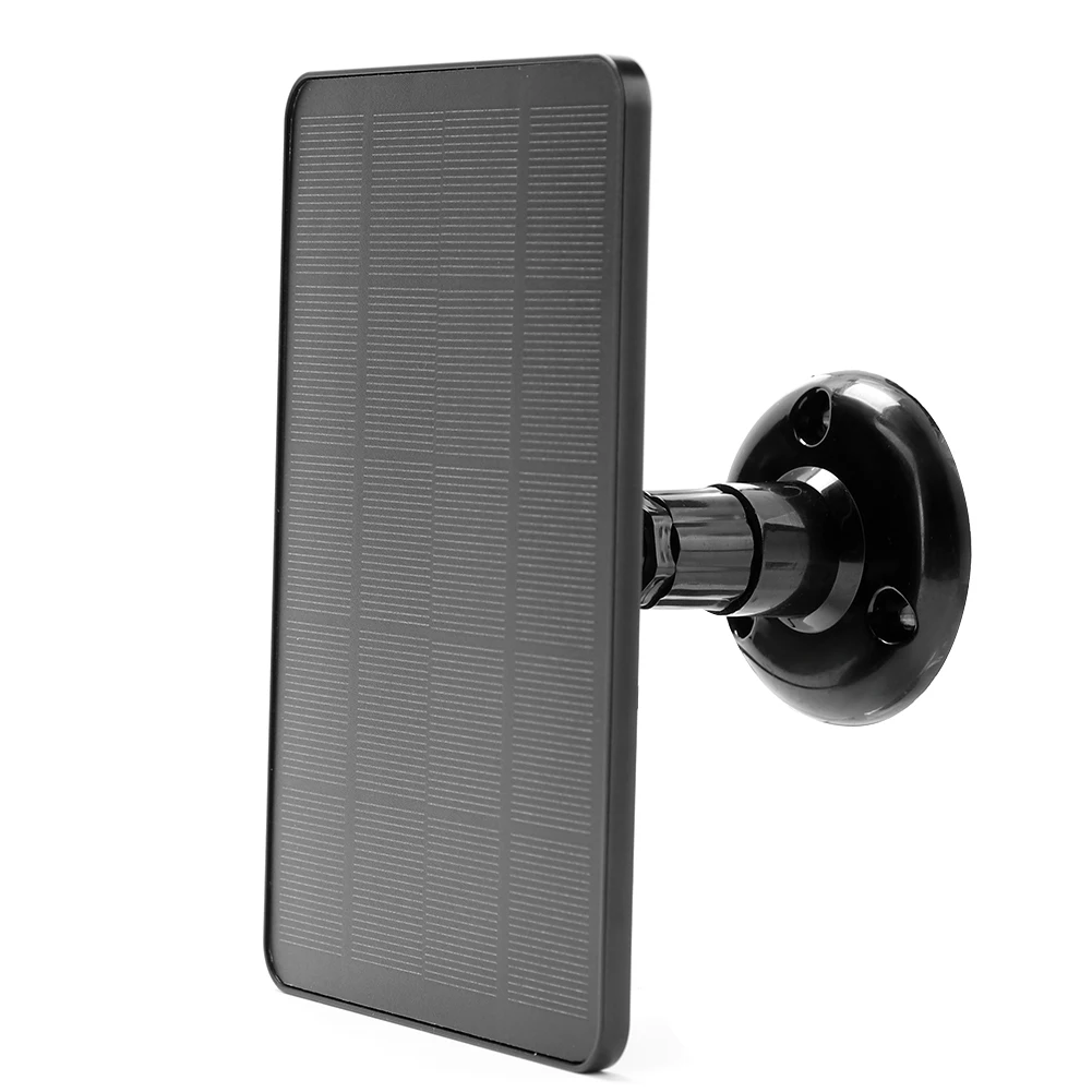Sunpower Solar Cells Charger for Outdoor Camera Surveillance Portable Solar Panels with 360-degree Mounting Bracket