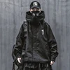 Spring trend functional wind high collar coat loose hooded work jacket Men's clothes Harajuku Hiphop Safari Style outer garment 2