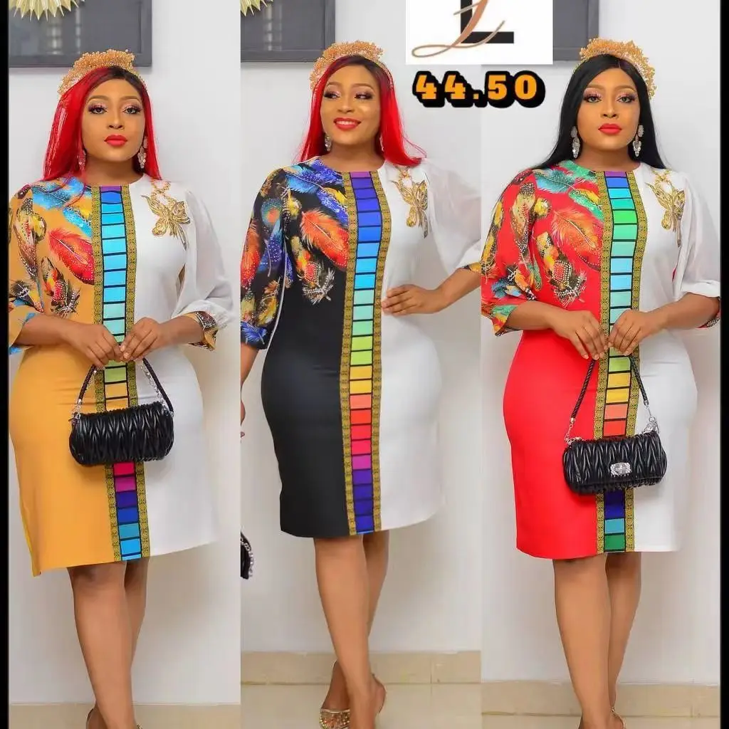 

Boubou Africain Femme African Dress Women 2023 Novelty Dashiki Print Outfits Hippie Clothes Turkish Moroccan Dresses Vestidos