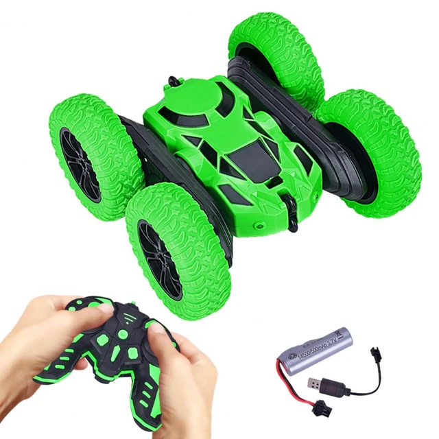 RC Stunt Toy 4WD 2,4 GHz frente e verso 360 ° rotativo Veículo com  faróis Natal para criança (Rapaz) Hobby Off Carro de controlo remoto dos  carros de transporte de veículos