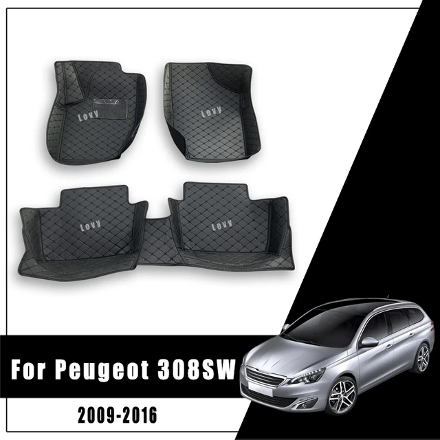 Tapis de sol de voiture personnalisés, tapis intérieurs automatiques,  accessoires pour KIT 308 SW 308SW 2016 2015 2014 2013 2012 2011 2010 2009 -  AliExpress