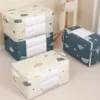 1pc Blue/White Quilt Clothes Storage Bag Moisture Dust Proof Proof Organizer Big Capacity Duvet Blanket Sorting Bags 1