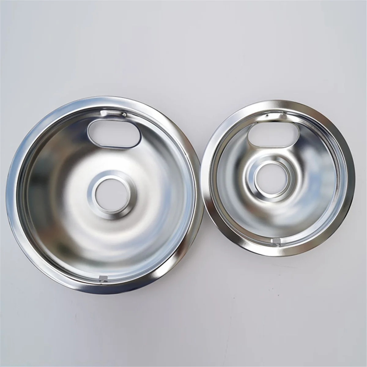 Range Drip Pans for Electric Stove-Replacement for W10196406, W10196405(4 Pack, 2Pcs 6Inch and 2Pcs 8Inch)Drip Pans