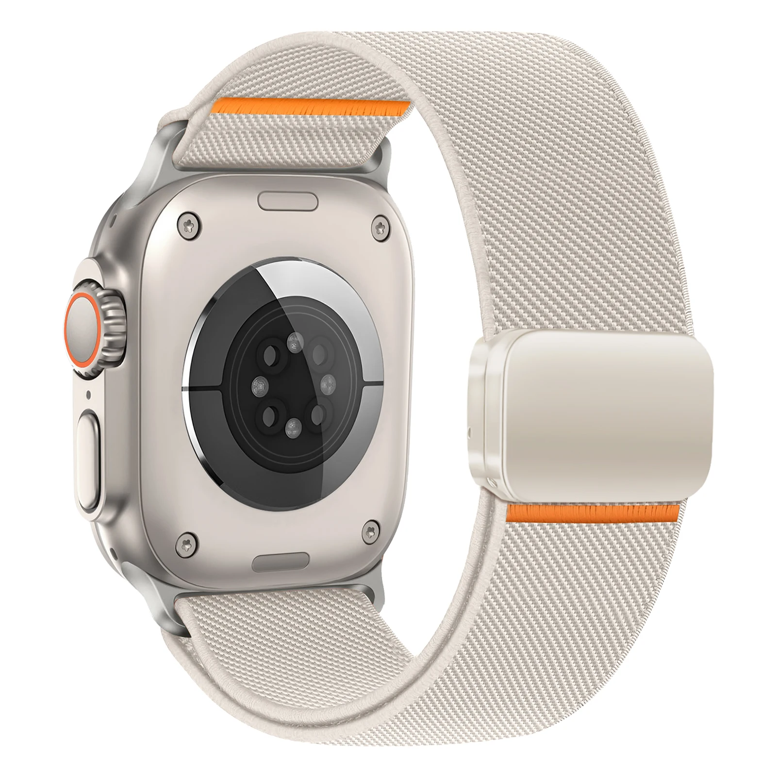 Magnetic Nylon Loop For Apple Watch ultra 2 band 49mm 44mm 46mm 45mm 42mm correa Bracelet iWatch Series 10 9 8 7 6 SE 5 4 Strap