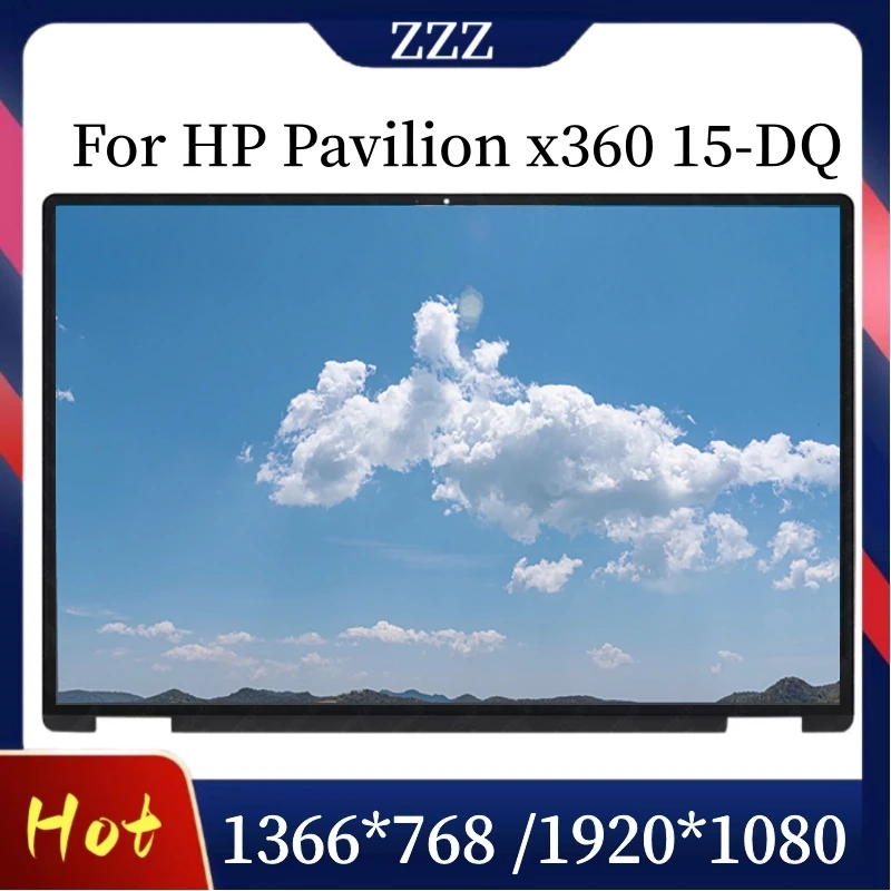 Per Hp Pavilion X360 15-Dq Muslimatexlimb Touch Screen Lcd Convertibile 15.6 "Assemblaggio L64237-115 Ips Lcd Led L64237-11