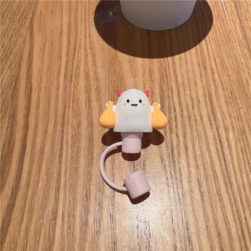 thumbnail image 2 of 8Pcs Cartoon Straw Covers For Stanley Tumblers - Silicone Straw Toppers For 10mm Drinking Straws 2 of 10