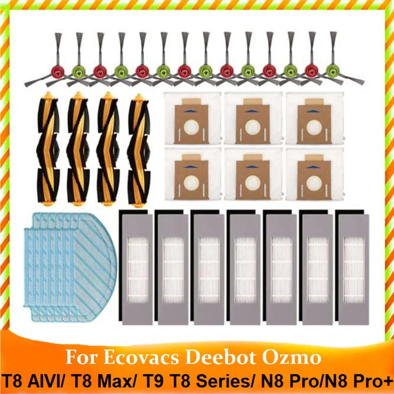 

38 шт., детали для робота-пылесоса Ecovacs DEEBOT OZMO T8 AIVI T8 Max T9 T8