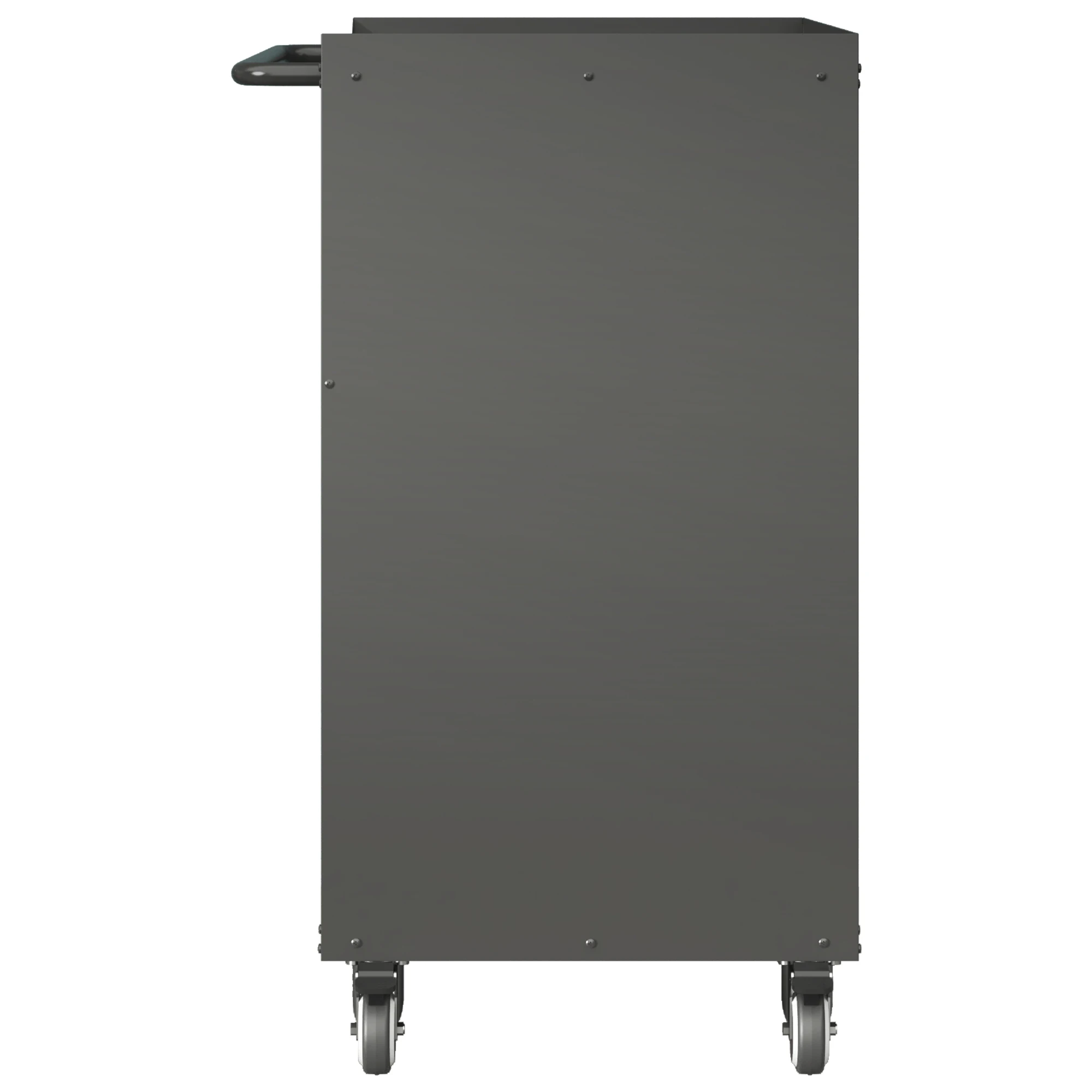 Hochwertiger rollender Werkzeugschrank aus Metall – 3 Schubladen, 75 × 42 × 88 cm, schwarz/grau, für Garage, Büro und Haushalt. – Detail 17