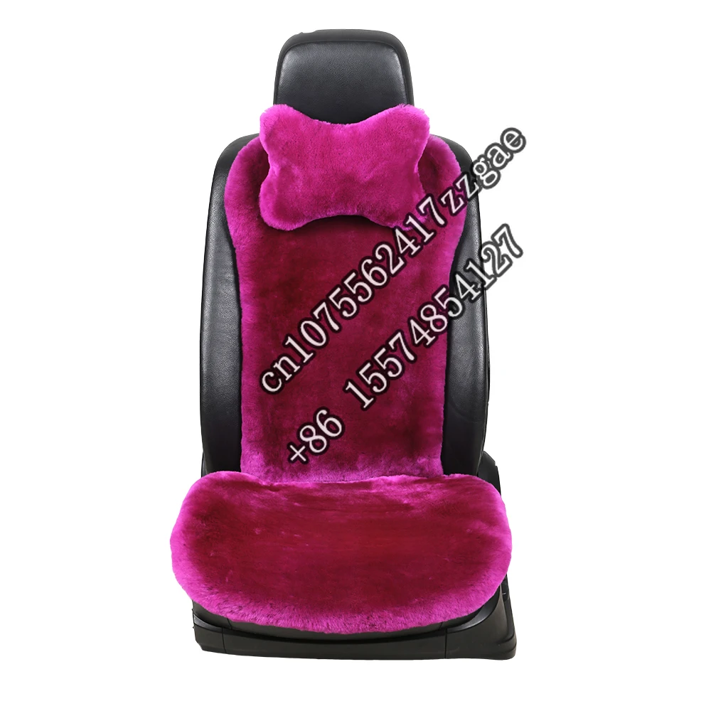 Full Set Natural Fur Genuine Australian sheared Sheep Seat Cover for Cars nbjkato brand new genuine front seat