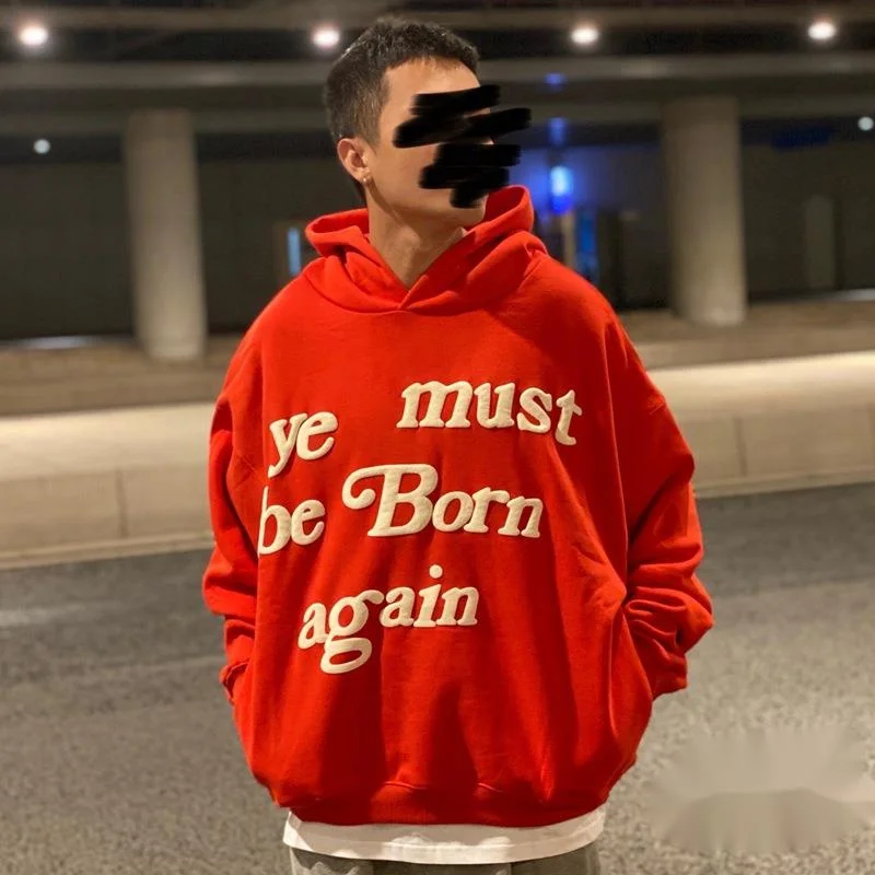 2022 Print Tag CPFM.XYZ Hoodie Men Women 3D Foam Logo 1:1 Ye Must Be Born Again Hoodie Heavy Fabric Kanye West Sweatshirts_voghion.com