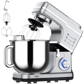 7.5QT Tilt-Head Stand Mixer – 10-Speed Electric Kitchen Mixer with Stainless Steel Bow 1