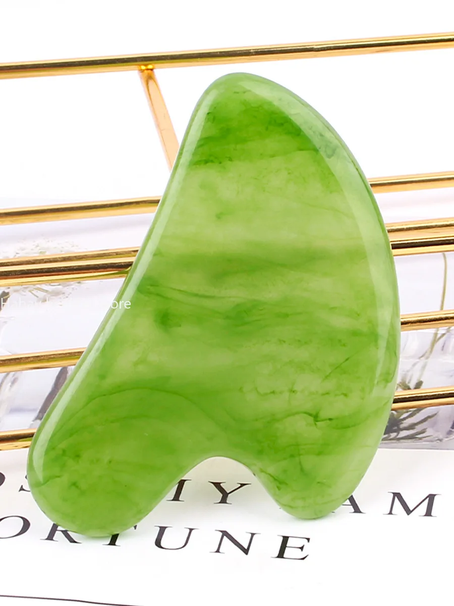 Jade Gua Sha Massage Board for Face Neck Back Body