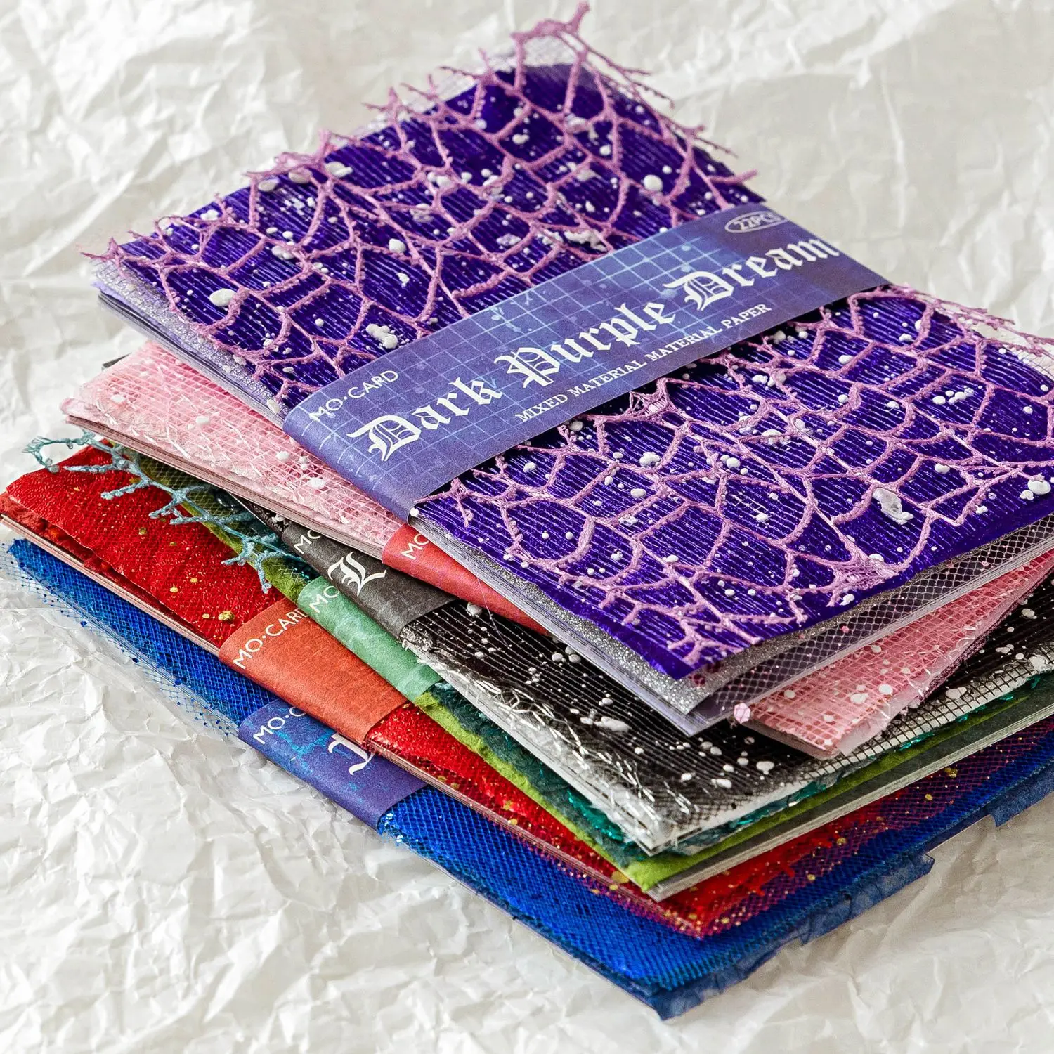 Scrapbooking Paper 22 pcs netting theme material paper Decorative Scrapbooking Diary Album Background paper Planner Craft Supplies