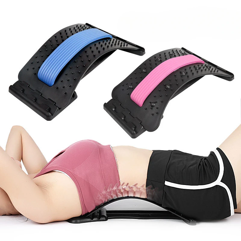 

Back Massager Magnetotherapy Multi-Level Adjustable Stretcher Waist Neck Fitness Lumbar Cervical Spine Support Pain Relief