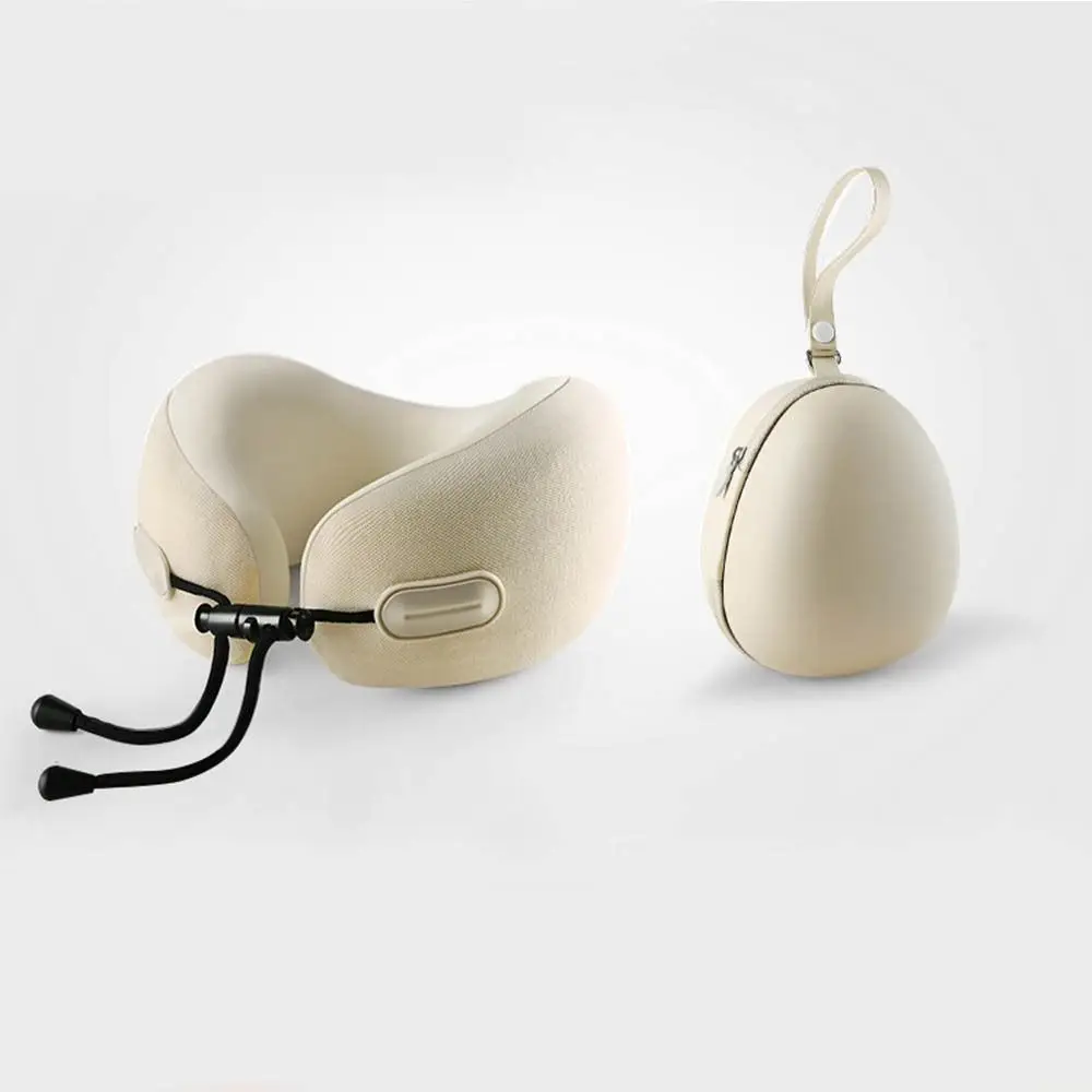 Ergonomic U-shaped Travel Pillow Head Support with Storage Bag Office Nap Pillow Soft Foldable Neck Cushion Business Trip