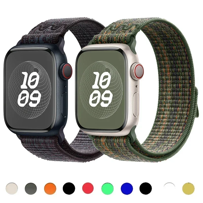 

Ремешок нейлоновый для apple watch Band 49 мм 44 мм 40 мм 45 мм 41 мм 42 мм 44 45 49 мм, браслет correa для iWatch Ultra series 8 6 5 3 se 7