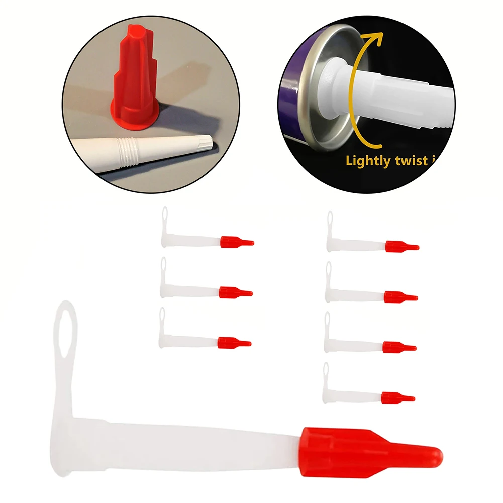 Description Picture 3 of item8PCS Caulking Nozzles Plastic Glass Glue Tip Mouth Caulk Nozzle Cap Silicone Tube Spout Cap Improvement Construction Tool Parts
