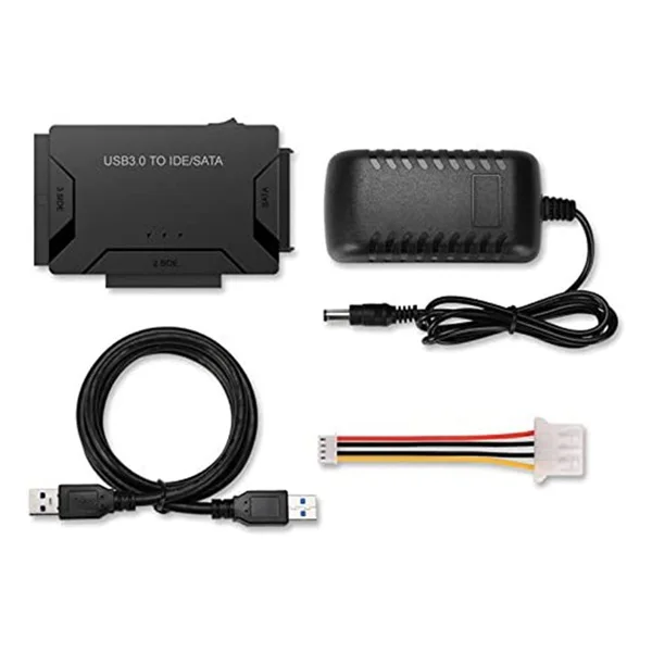

USB 3.0 to SATA IDE ATA Data Adapter 3 in 1 for PC Laptop 2.5Inch 3.5Inch HDD Hard Disk Driver with Power-US Plug
