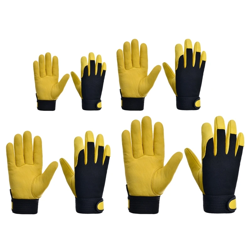 

Men Work Gloves for Gardening Mechanics Construction Driver Dexterity Breathable