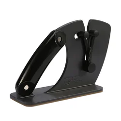 Professional Kitchen Knife Sharpening System with Sharpening Stone - Sharpener (Black)
