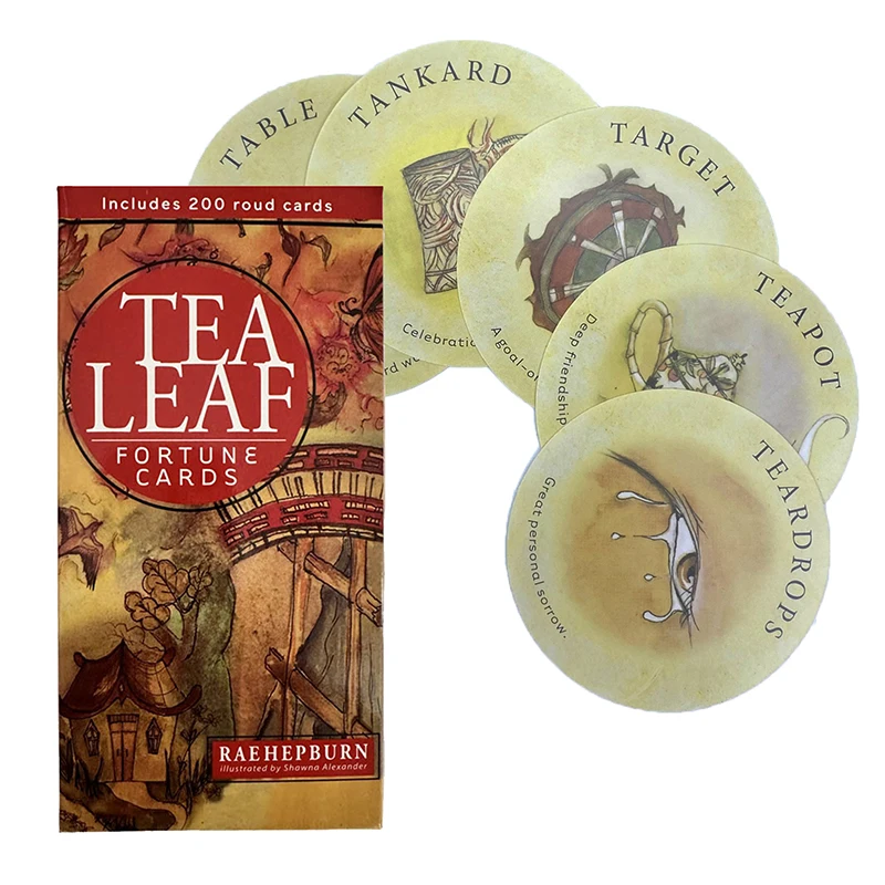 Tea Leaf Fortune Cards Tarot Oracle Card Prophecy Divination Deck Family Party Board Game