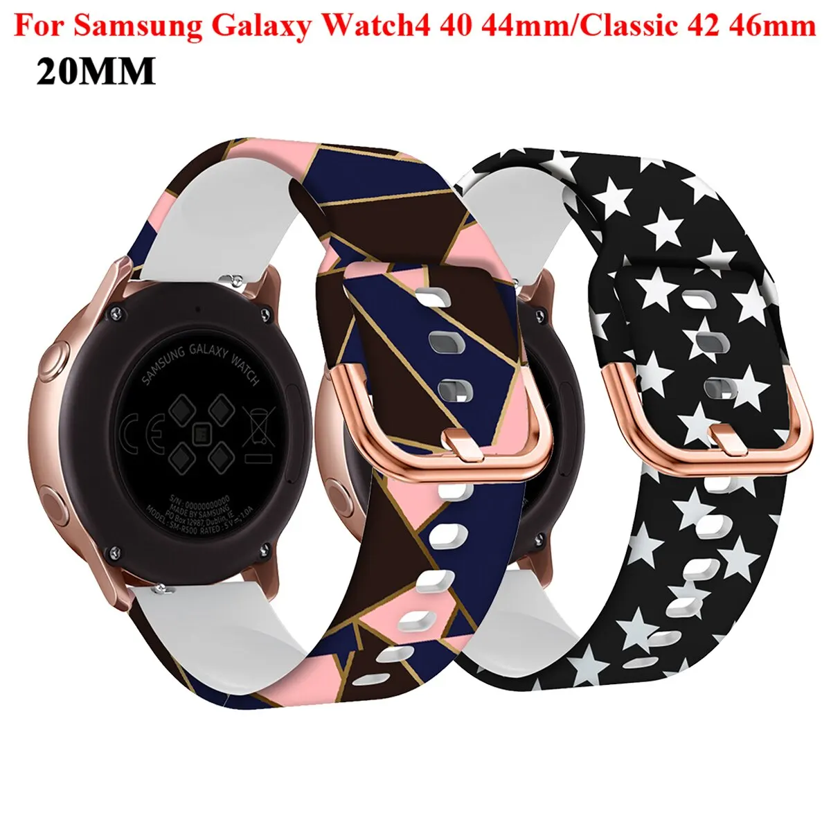 Silicone Replacement Smartwatch Wrist Straps - Universal Fit
