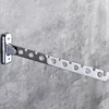 6/8/10 Holes Clothes Hooks 304 Stainless Steel Wall Mounted Drying Rack Home Folding Clothes Organizer with Screws Clothes Stand 4