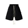 High Quality Luxury Front Zipper Hip Hop Shorts 2024 New Summer Fashion Men Casual Loose Drawstring Shorts 3