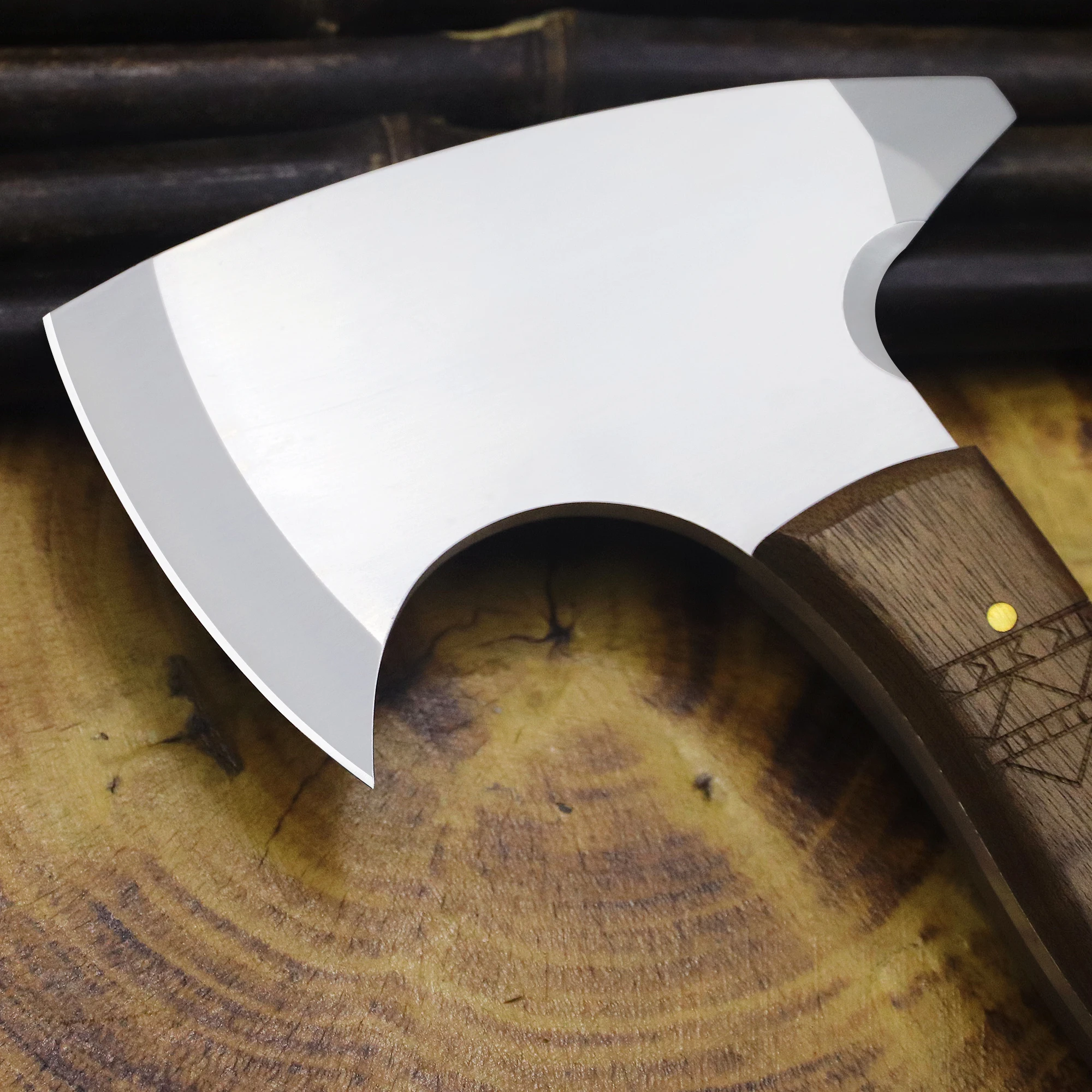 WPKOPYA   Japanese D2 Outdoor Tactical Sharp multi-purpose hand axe, EDC tool axe, Jungle survival cutting hand axe 5