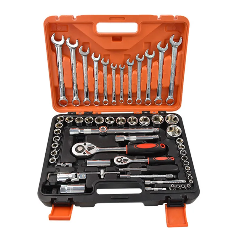 

61pcs Hand Tool Sets Car Repair Tool Kit Set Mechanical Tools Box for Home Socket Wrench Set Ratchet Screwdriver Kit