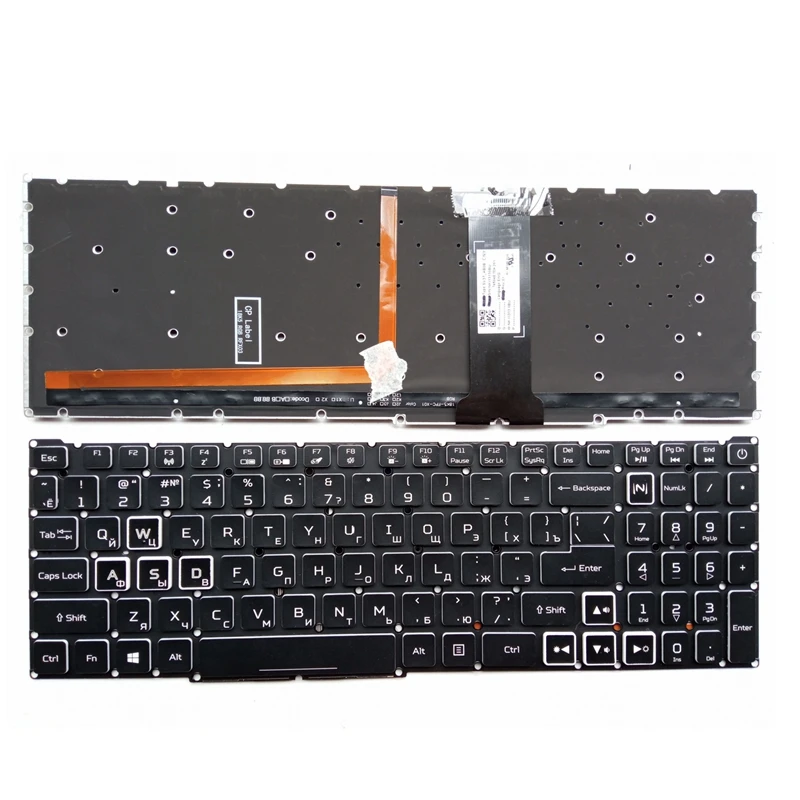 Teclado para Acer Nitro An51554 An51543 An515-44 An517-51 52 N17 N17pg0-k1 N715-51 52 N20c2 An515-55 us ru ar - Imagem 6