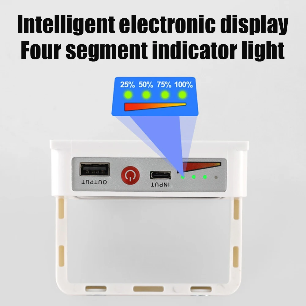 Description Picture 6 of itemNew Rechargeable Solar Flood Light Outdoor Portable LED Reflector Spotlight Rechargeable Projector Floodlight Construction Lamp