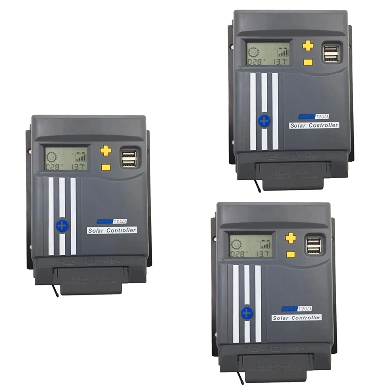 

Лидер продаж, контроллер заряда солнечных батарей MPPT120D 20A MPPT 12/24 в, контроллер солнечных батарей для литиевых батарей Lifepo4