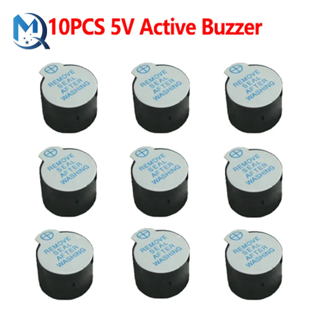 Big Voice 5V Cicalino Attivo Magnetico Lungo Continuo Segnale Acustico Allarme Suoneria 12Mm Cicalini Piezoelettrici Attivi Adatti Per Stampanti Di Co