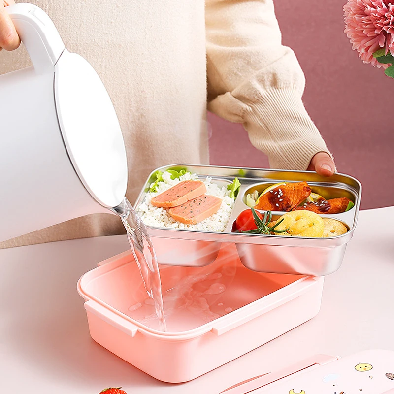 Cute Bento for Adults Kids with Handle and Utensils Leakproof Lunch Box -  China Lunch Box and Bento Box price