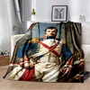 Napoleon Bonaparte printed blanket, French Emperor, Italian King, sofa cover blanket, blanket, bedsheet blanket 3