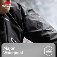 Naturehike Outdoors Ultralight Hard Shell Hooded Jacket Warm Waterproof Camping Climb Coat Breathable Wear-resistant Men Women 2